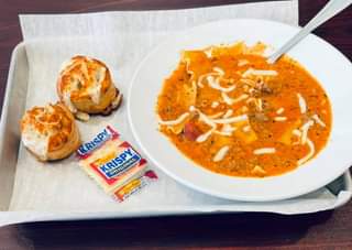 FRIDAY LUNCH is Lasagna Soup with 2 Cheese Pinwheels!!!