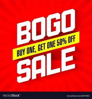 BOGO Wednesday is back!!!!!